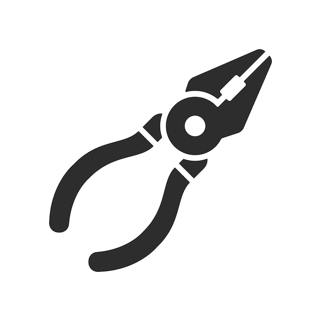 plantilla vectorial de diseño de iconos de pinzas