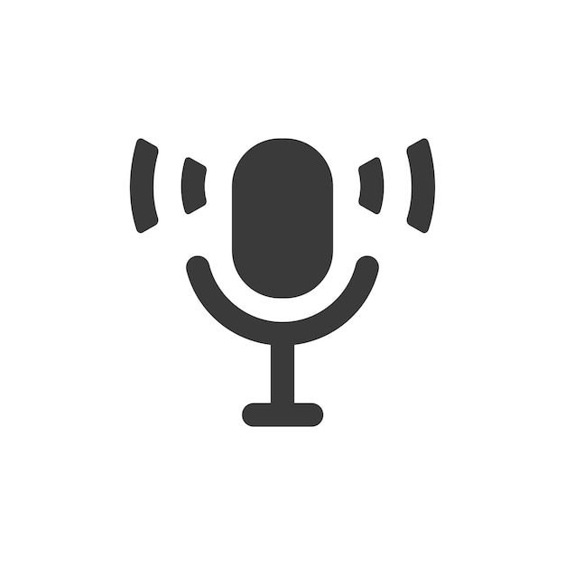 plantilla vectorial de diseño de iconos de podcast