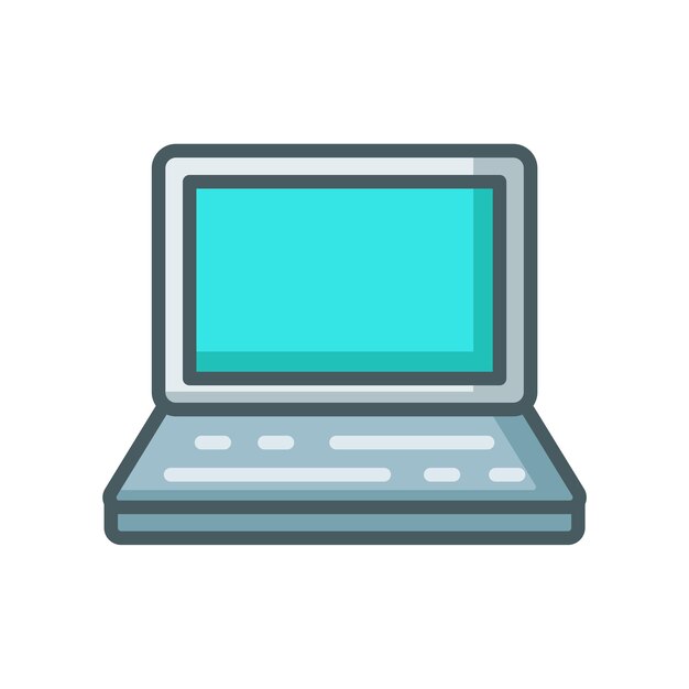 plantilla vectorial de diseño de iconos de portátiles