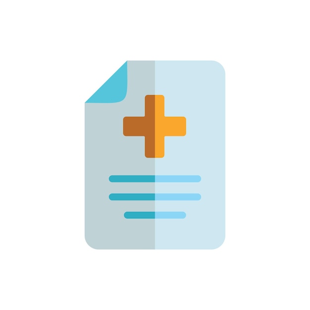 plantilla vectorial de diseño de iconos de recetas médicas