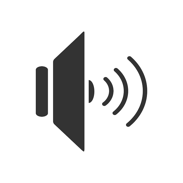plantilla vectorial de diseño de íconos de sonido de volumen