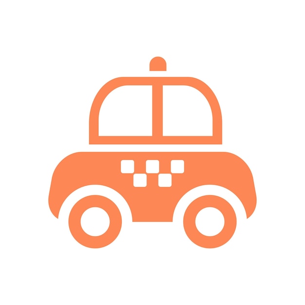 plantilla vectorial de diseño de íconos de taxi