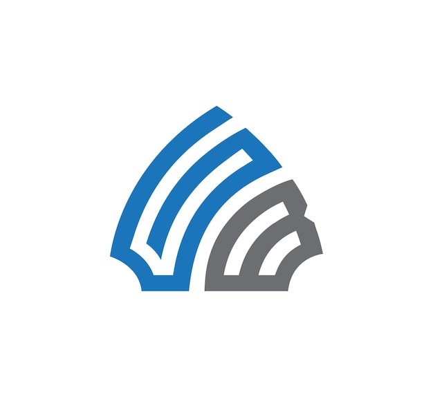 plantilla vectorial de diseño de la letra del logotipo GB