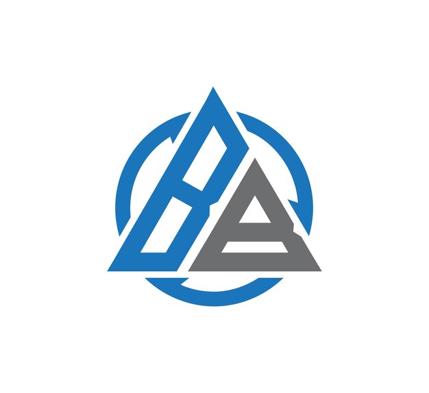 plantilla vectorial de diseño de la letra del logotipo GB