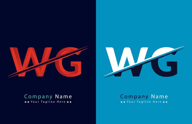 plantilla vectorial de diseño de letras del logotipo del Grupo de Trabajo