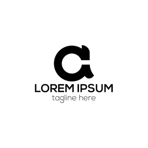 Una plantilla vectorial de diseño de letras de logotipo