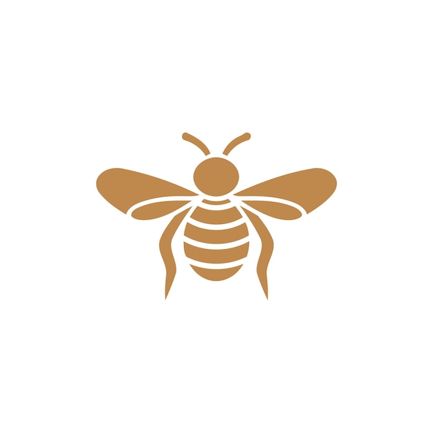 plantilla vectorial de diseño del logotipo de la abeja
