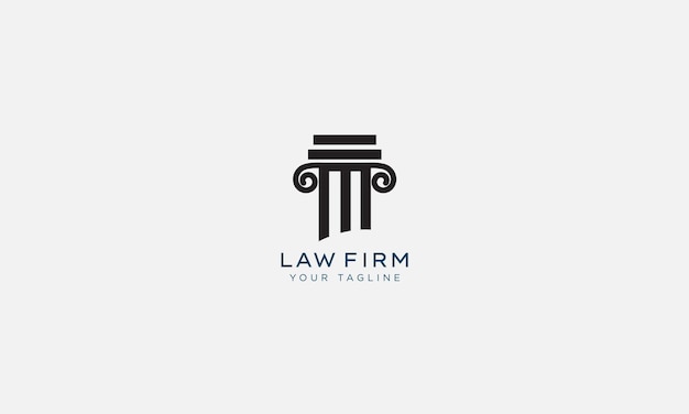 plantilla vectorial de diseño de logotipo de abogados y abogados