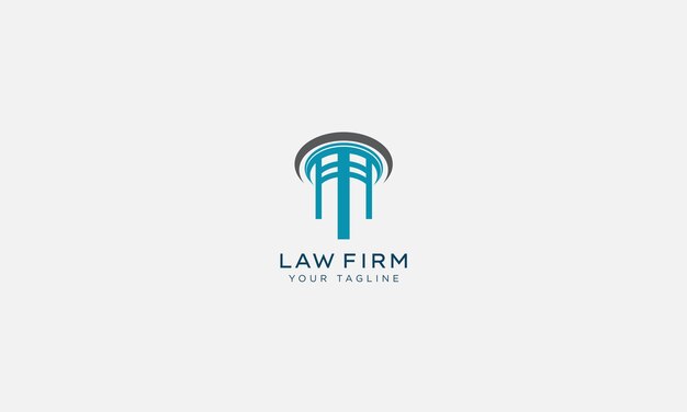 plantilla vectorial de diseño de logotipo de abogados y abogados