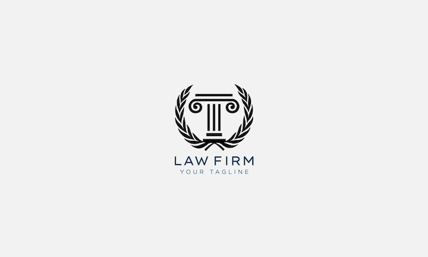 plantilla vectorial de diseño de logotipo de abogados y abogados