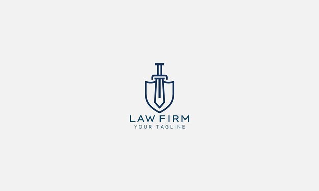 plantilla vectorial de diseño de logotipo de abogados y abogados