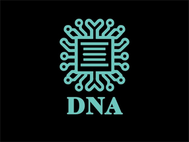plantilla vectorial de diseño de logotipo de ADN