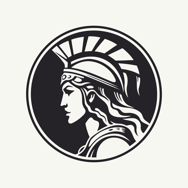 Vector plantilla vectorial de diseño del logotipo de athena