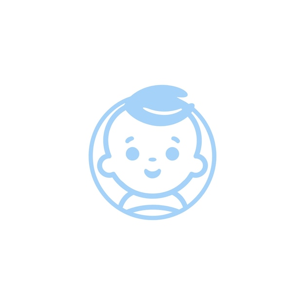 plantilla vectorial de diseño de logotipo de bebé