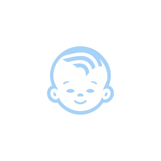 plantilla vectorial de diseño de logotipo de bebé