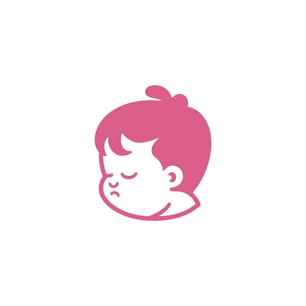 plantilla vectorial de diseño de logotipo de bebé