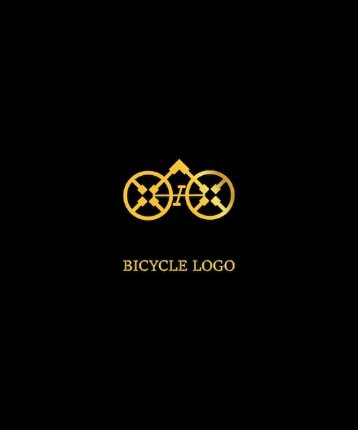 plantilla vectorial de diseño de logotipo de bicicleta