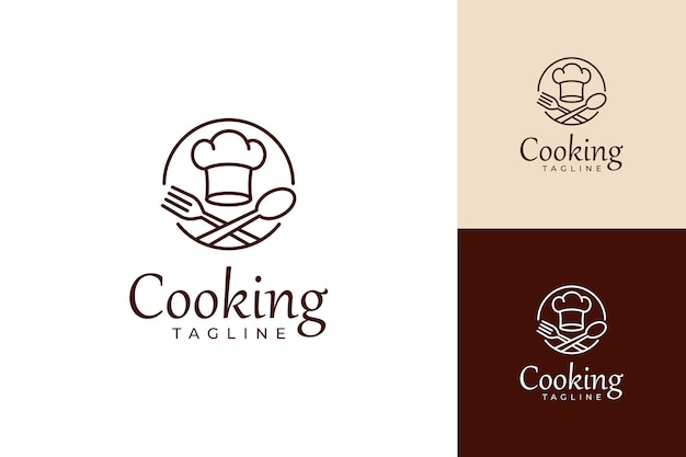 plantilla vectorial de diseño de logotipo de cocina