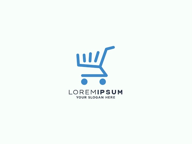 plantilla vectorial de diseño de logotipo de compras