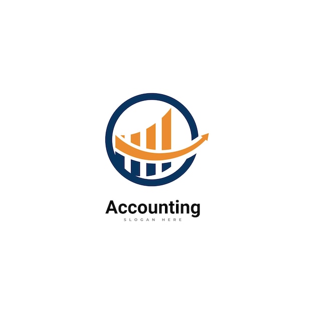 plantilla vectorial de diseño de logotipo de contabilidad para la empresa