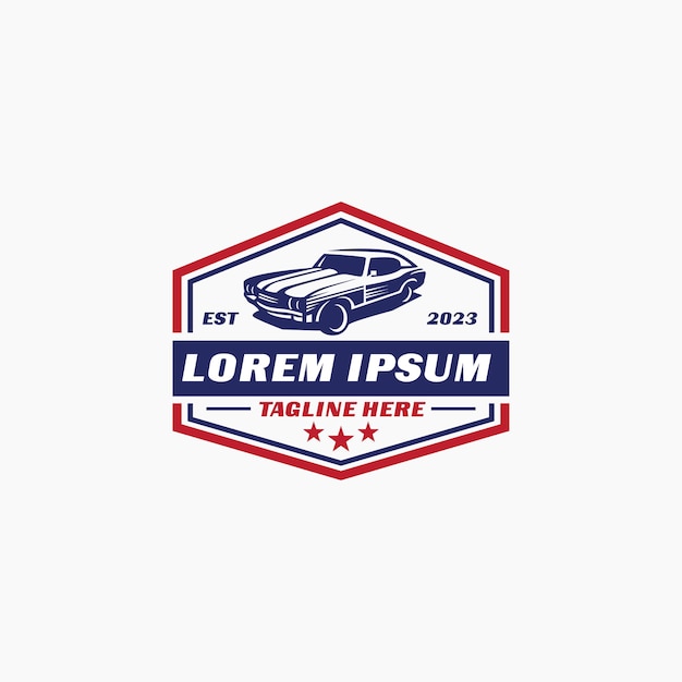 plantilla vectorial de diseño de logotipo de detalles de automóviles