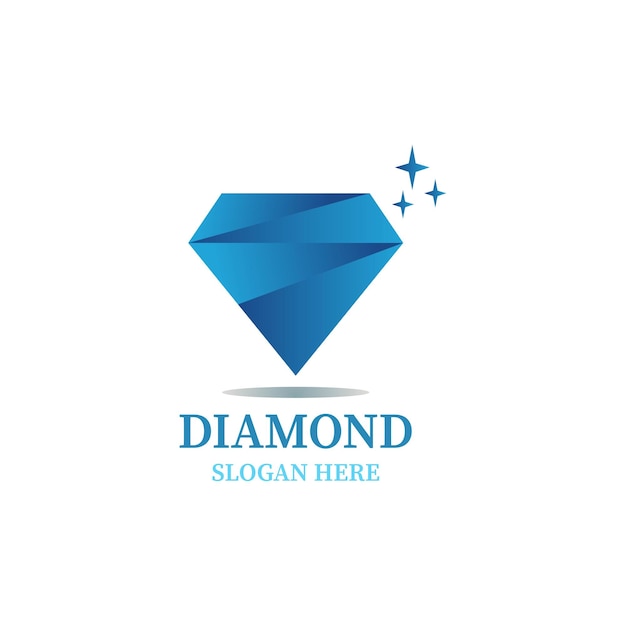 plantilla vectorial de diseño de logotipo de diamante