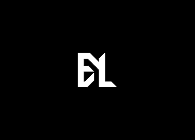 plantilla vectorial de diseño del logotipo EL Diseño inicial del logotipo de la empresa letra inicial EL Diseño del logotipo
