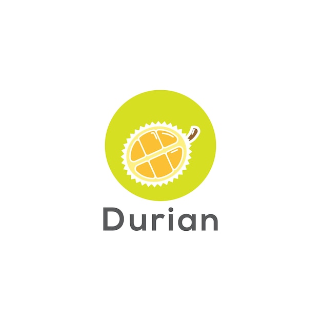Vector plantilla vectorial de diseño de logotipo de durian