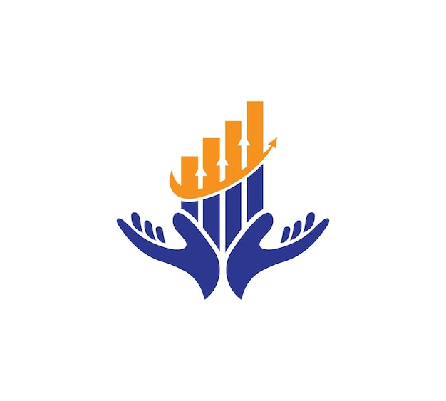 plantilla vectorial de diseño de logotipo financiero