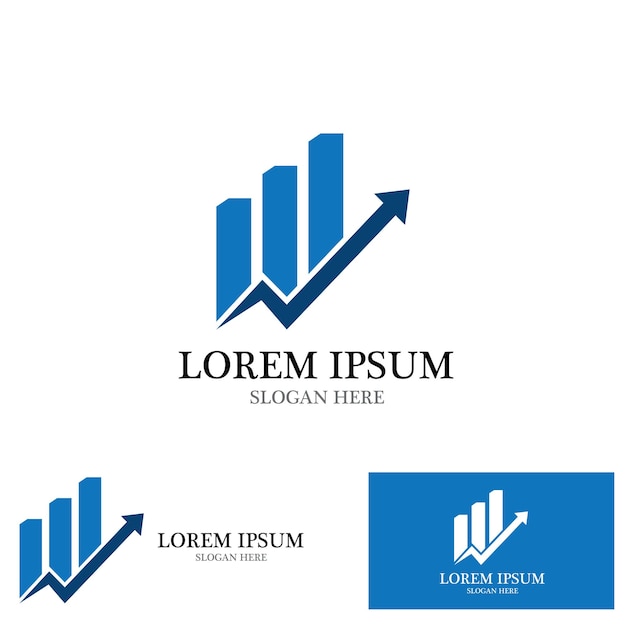 Plantilla vectorial de diseño de logotipo de finanzas empresariales