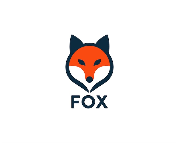 plantilla vectorial de diseño del logotipo de Fox