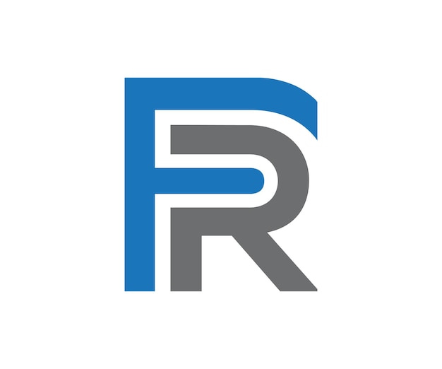 plantilla vectorial de diseño del logotipo de FR 13