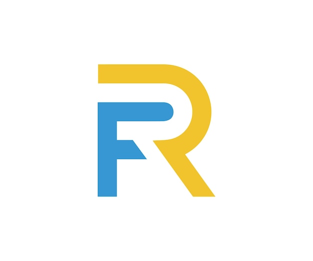 plantilla vectorial de diseño del logotipo de FR 4
