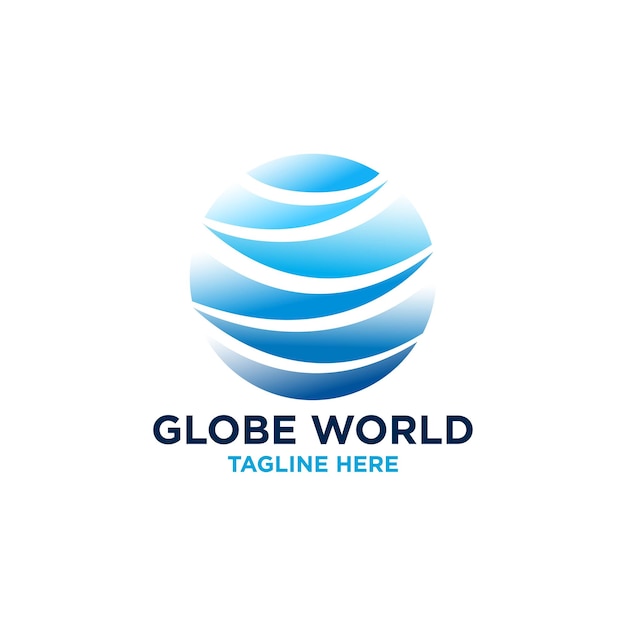 plantilla vectorial de diseño de logotipo del globo
