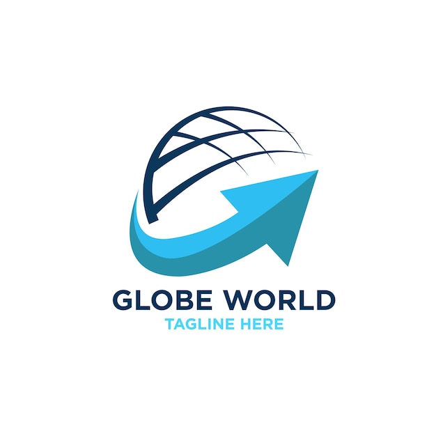 plantilla vectorial de diseño de logotipo del globo