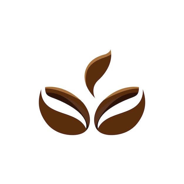 plantilla vectorial de diseño de logotipo de grano de café