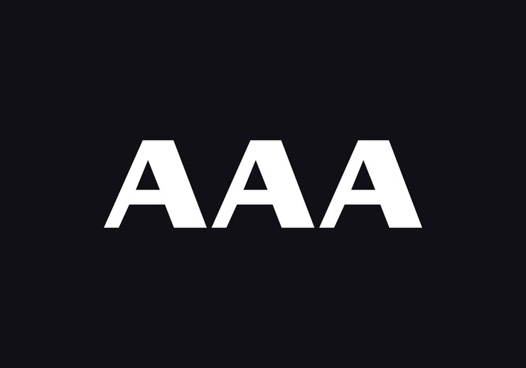 Vector plantilla vectorial de diseño de logotipo de letra aaa diseño de logotipo abstracto de letra aaa