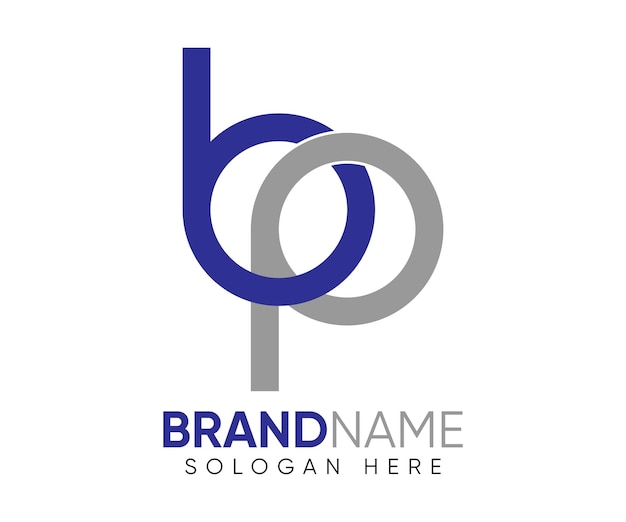 plantilla vectorial de diseño del logotipo de la letra B