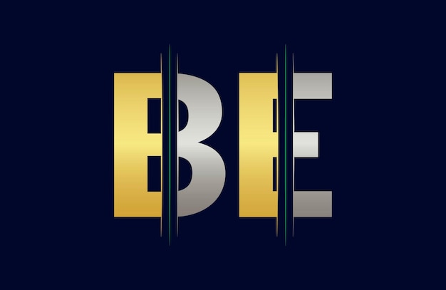 plantilla vectorial de diseño del logotipo de la letra BE