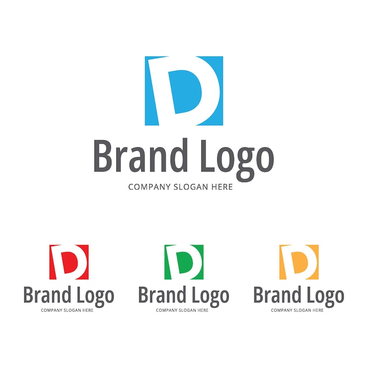 Vector plantilla vectorial de diseño del logotipo de la letra d