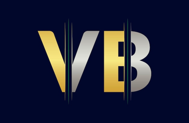 plantilla vectorial de diseño del logotipo de la letra VB
