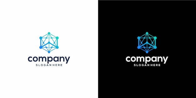 Plantilla vectorial de diseño de logotipo de letra W Tech
