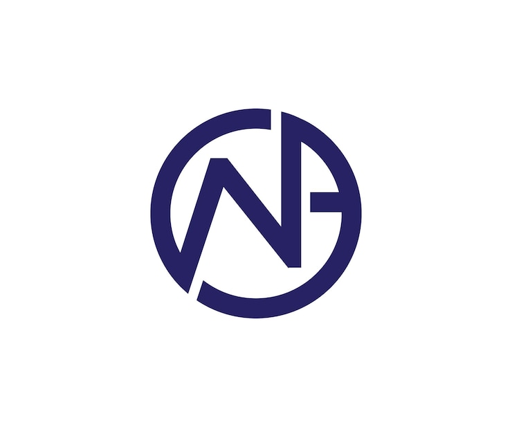 Vector plantilla vectorial de diseño del logotipo de la letra wa