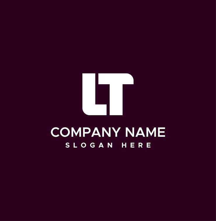 Vector plantilla vectorial de diseño de logotipo lt plantilla creativa y minimalista