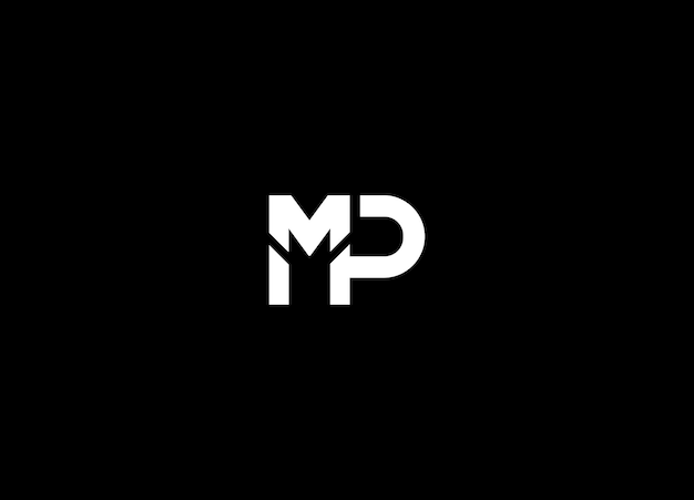 plantilla vectorial de diseño del logotipo de MP inicial letra del logotipo plantilla vector de diseño de la letra del MP resumen del logotipo del MP