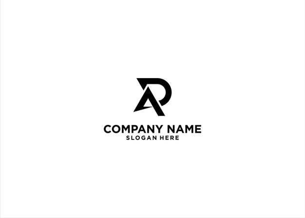 plantilla vectorial de diseño del logotipo de la PA