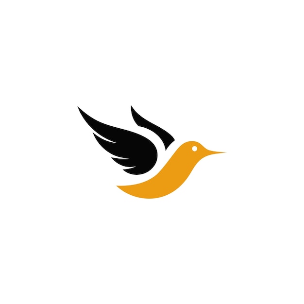 plantilla vectorial de diseño de logotipo de pájaro