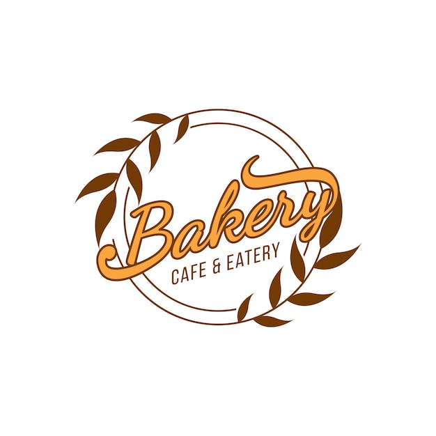 Plantilla vectorial de diseño de logotipo de panadería
