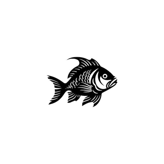 plantilla vectorial de diseño de logotipo de pez