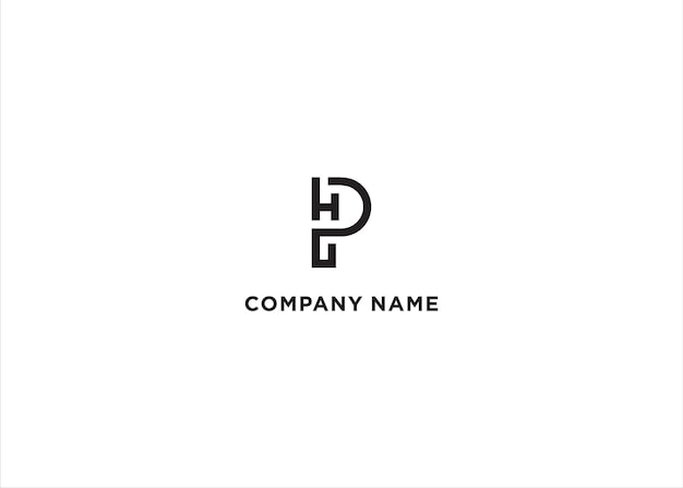 plantilla vectorial de diseño de logotipo PH